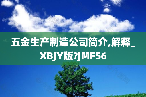 五金生产制造公司简介,解释_XBJY版?JMF56