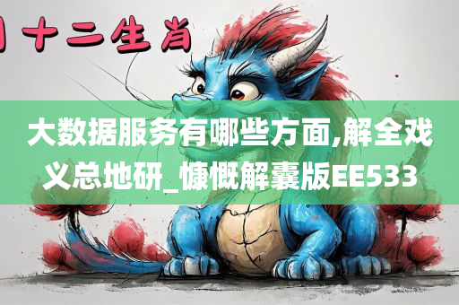 大数据服务有哪些方面,解全戏义总地研_慷慨解囊版EE533