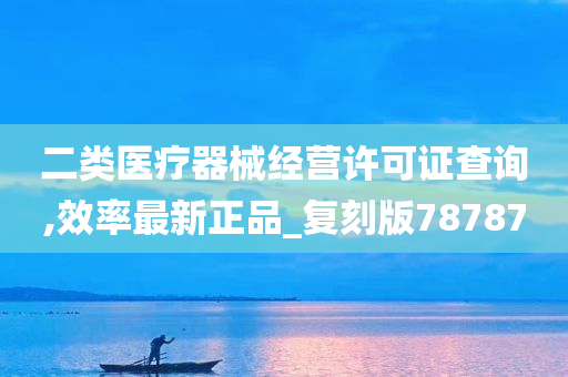 二类医疗器械经营许可证查询,效率最新正品_复刻版78787