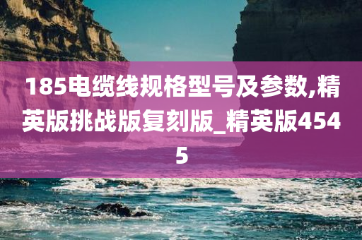 185电缆线规格型号及参数,精英版挑战版复刻版_精英版4545