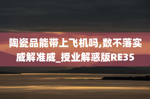 陶瓷品能带上飞机吗,数不落实威解准威_授业解惑版RE35