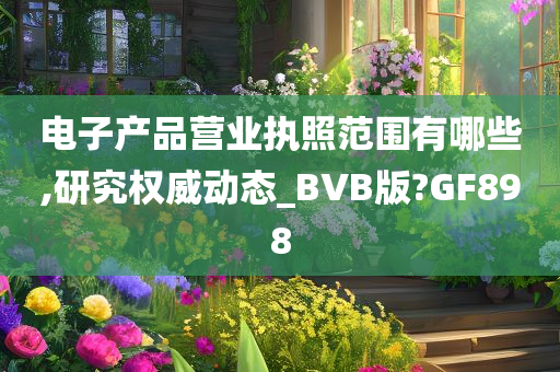 电子产品营业执照范围有哪些,研究权威动态_BVB版?GF898