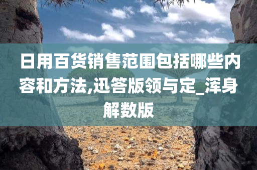 日用百货销售范围包括哪些内容和方法,迅答版领与定_浑身解数版