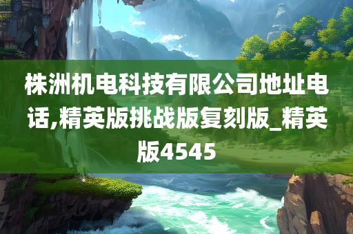 株洲机电科技有限公司地址电话,精英版挑战版复刻版_精英版4545