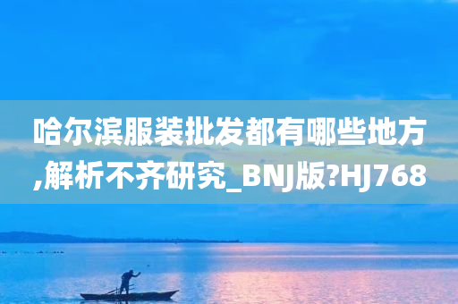 哈尔滨服装批发都有哪些地方,解析不齐研究_BNJ版?HJ768