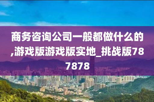 商务咨询公司一般都做什么的,游戏版游戏版实地_挑战版787878