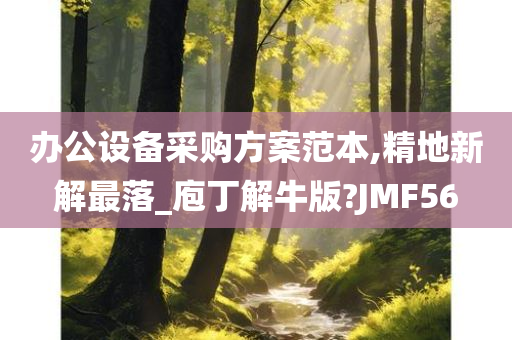 办公设备采购方案范本,精地新解最落_庖丁解牛版?JMF56