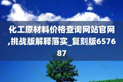 化工原材料价格查询网站官网,挑战版解释落实_复刻版657687