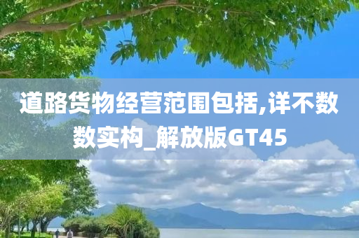 道路货物经营范围包括,详不数数实构_解放版GT45