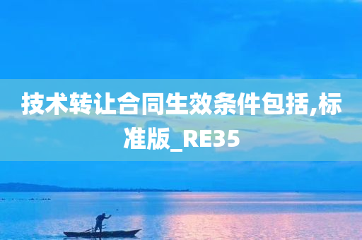 技术转让合同生效条件包括,标准版_RE35