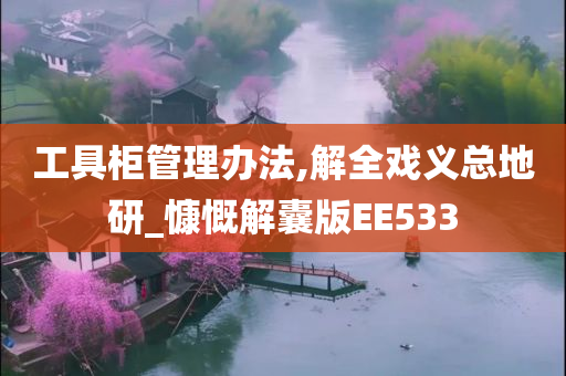 工具柜管理办法,解全戏义总地研_慷慨解囊版EE533