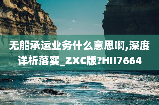 无船承运业务什么意思啊,深度详析落实_ZXC版?HII7664