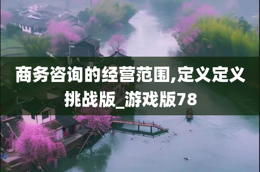 商务咨询的经营范围,定义定义挑战版_游戏版78