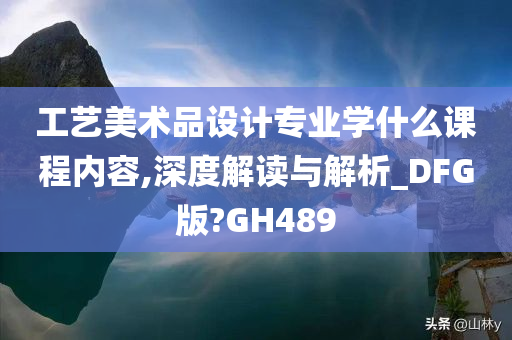 工艺美术品设计专业学什么课程内容,深度解读与解析_DFG版?GH489