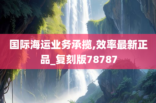 国际海运业务承揽,效率最新正品_复刻版78787