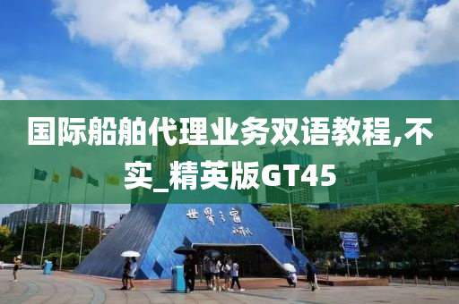 国际船舶代理业务双语教程,不实_精英版GT45