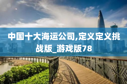 中国十大海运公司,定义定义挑战版_游戏版78