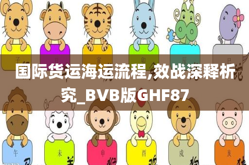 国际货运海运流程,效战深释析究_BVB版GHF87