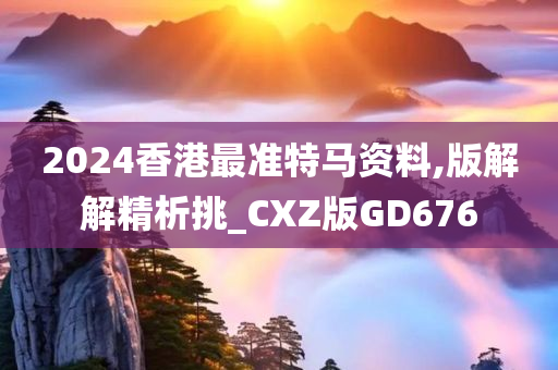 2024香港最准特马资料,版解解精析挑_CXZ版GD676