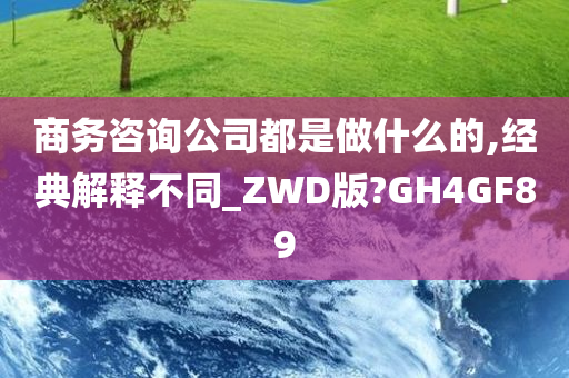 商务咨询公司都是做什么的,经典解释不同_ZWD版?GH4GF89