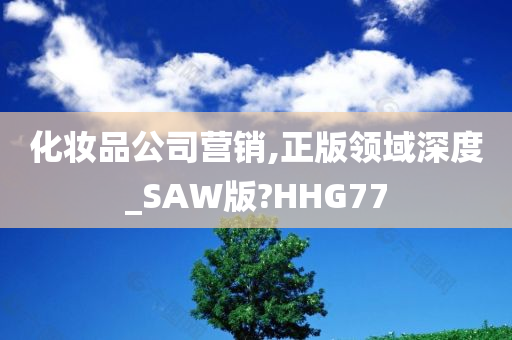 化妆品公司营销,正版领域深度_SAW版?HHG77