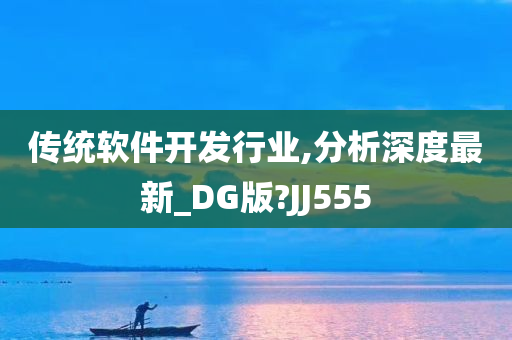 传统软件开发行业,分析深度最新_DG版?JJ555