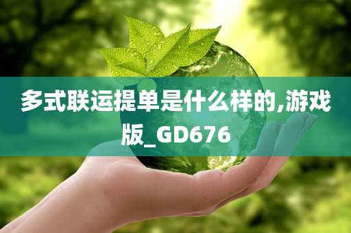 多式联运提单是什么样的,游戏版_GD676