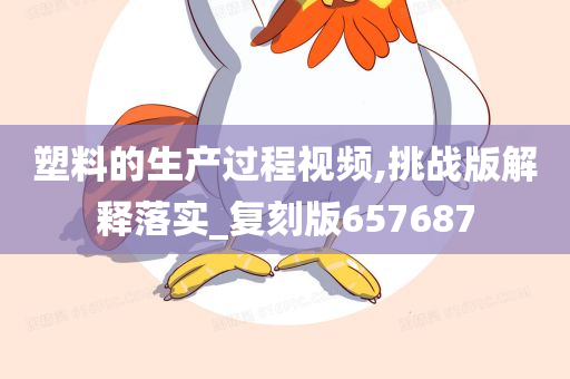 塑料的生产过程视频,挑战版解释落实_复刻版657687