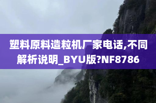 塑料原料造粒机厂家电话,不同解析说明_BYU版?NF8786