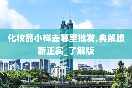 化妆品小样去哪里批发,典解版新正实_了解版