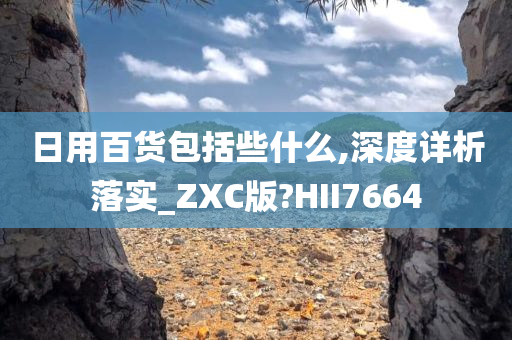 日用百货包括些什么,深度详析落实_ZXC版?HII7664