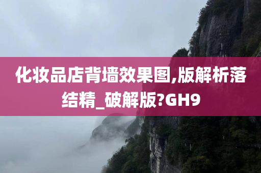 化妆品店背墙效果图,版解析落结精_破解版?GH9