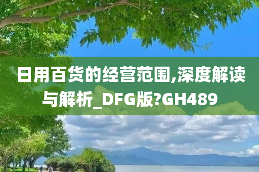 日用百货的经营范围,深度解读与解析_DFG版?GH489