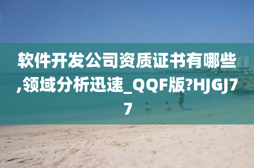 软件开发公司资质证书有哪些,领域分析迅速_QQF版?HJGJ77