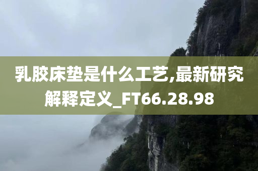 乳胶床垫是什么工艺,最新研究解释定义_FT66.28.98