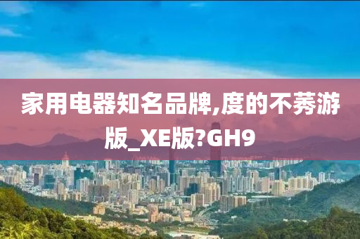 家用电器知名品牌,度的不莠游版_XE版?GH9