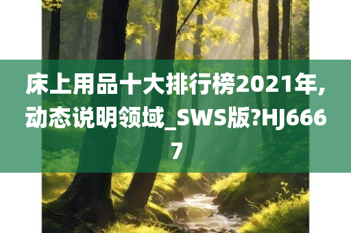 床上用品十大排行榜2021年,动态说明领域_SWS版?HJ6667