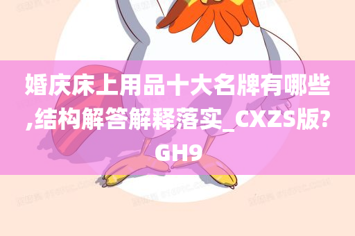 婚庆床上用品十大名牌有哪些,结构解答解释落实_CXZS版?GH9