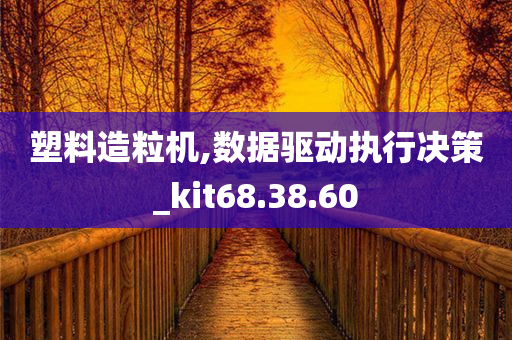 塑料造粒机,数据驱动执行决策_kit68.38.60