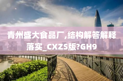 青州盛大食品厂,结构解答解释落实_CXZS版?GH9