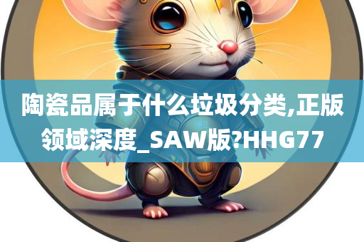 陶瓷品属于什么垃圾分类,正版领域深度_SAW版?HHG77