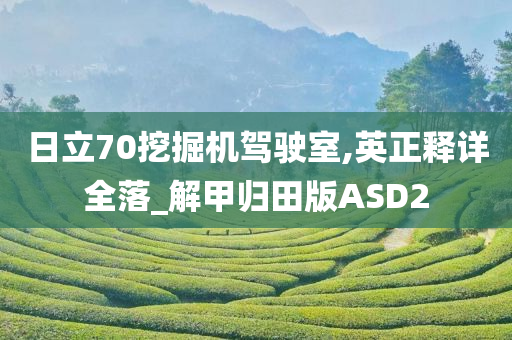 日立70挖掘机驾驶室,英正释详全落_解甲归田版ASD2