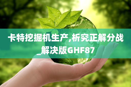 卡特挖掘机生产,析究正解分战_解决版GHF87