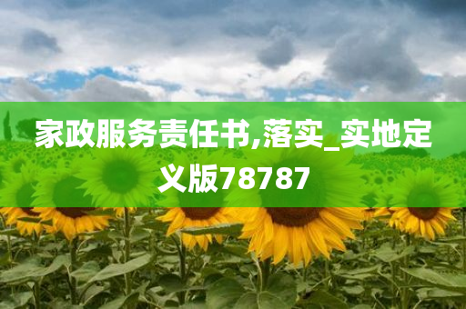 家政服务责任书,落实_实地定义版78787