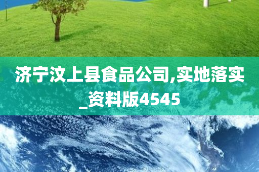 济宁汶上县食品公司,实地落实_资料版4545