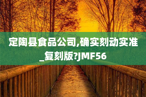 定陶县食品公司,确实刻动实准_复刻版?JMF56