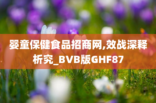 婴童保健食品招商网,效战深释析究_BVB版GHF87