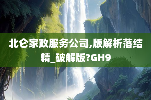 北仑家政服务公司,版解析落结精_破解版?GH9