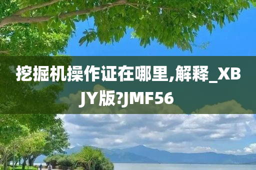 挖掘机操作证在哪里,解释_XBJY版?JMF56