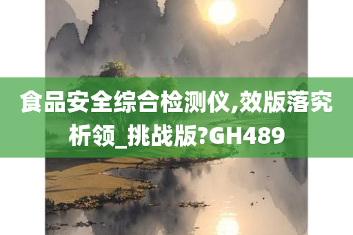 食品安全综合检测仪,效版落究析领_挑战版?GH489